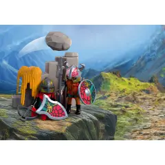 Playmobil 72117 Catapulta Cavalieri del Drago con 2 Cavalieri e Pietre - playmobil