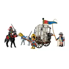 Playmobil 72211 Rapimento del Drago con 3 Cavalieri, Cucciolo e Carrozza - playmobil
