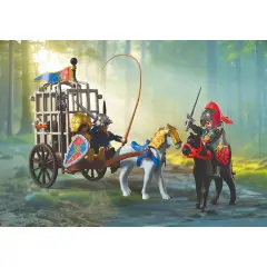 Playmobil 72211 Rapimento del Drago con 3 Cavalieri, Cucciolo e Carrozza - playmobil