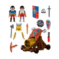 Playmobil 72115 Cavalieri del Leone Armati con Cannone e Accessori - playmobil