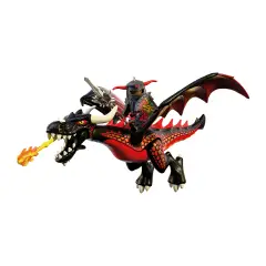 Playmobil 72114 Drago Nero con Cavaliere del Drago e Accessori - playmobil