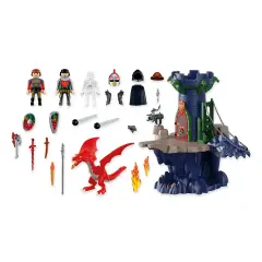 Playmobil 72113 Torre dei Cavalieri del Drago con Drago e 3 Personaggi - playmobil