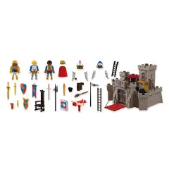 Playmobil 72112 Castello dei Cavalieri del Leone con 3 Cavalieri e Cannoni - playmobil