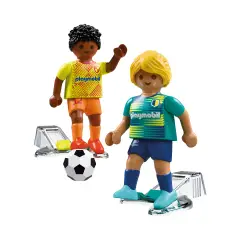 Playmobil 72058 Calciatori con 2 Giocatori, Pallone e Maglie Personalizzabili - playmobil