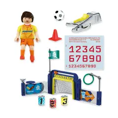Playmobil 72057 Stazione di Allenamento Calcio con Porta e 2 Palloni - playmobil
