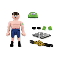 Playmobil 72093 WWE John Cena con Cintura Championship e Supporto - playmobil