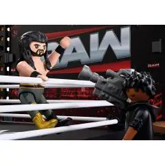 Playmobil 71956 WWE RAW Ring Collectors Set con CM Punk e Seth Rollins - playmobil