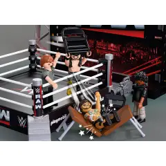 Playmobil 71956 WWE RAW Ring Collectors Set con CM Punk e Seth Rollins - playmobil