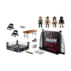 Playmobil 71956 WWE RAW Ring Collectors Set con CM Punk e Seth Rollins - playmobil