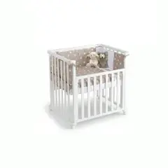 Letto Infinito Evolutivo 6in1 Bianco con Tessile Tortora - collezioni