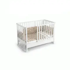 Letto Infinito Evolutivo 6in1 Bianco con Tessile Tortora - collezioni