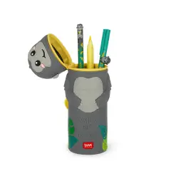 Legami - Kawaii Astuccio Scuola 2 in 1 in Morbido Silicone, Gorilla - legami