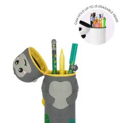 Legami - Kawaii Astuccio Scuola 2 in 1 in Morbido Silicone, Gorilla - legami