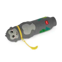 Legami - Kawaii Astuccio Scuola 2 in 1 in Morbido Silicone, Gorilla - legami