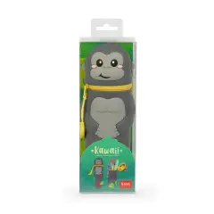 Legami - Kawaii Astuccio Scuola 2 in 1 in Morbido Silicone, Gorilla - legami