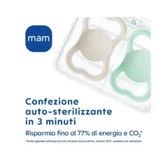Succhietto Mam Perfect Silicone 2-6 Mesi Bimbo - ciucci