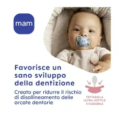 Succhietto Mam Perfect Silicone 2-6 Mesi Bimbo - ciucci