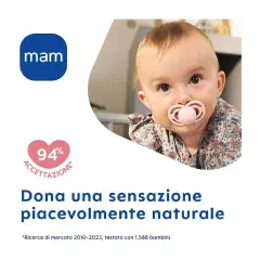 Succhietto Mam Perfect Night Silicone 2-6 Mesi Bimbo - ciucci