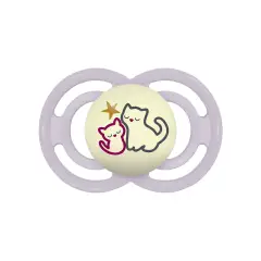Succhietto Mam Perfect Night Silicone +6 Mesi Bimba - ciucci