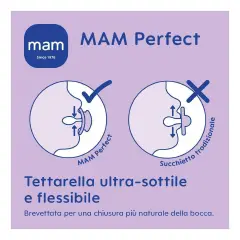 Succhietto Mam Perfect Night Silicone +6 Mesi Bimbo - ciucci