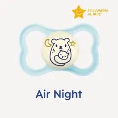 Succhietto Air Night Silicone +6 Mesi Bambina – 2 Pezzi - ciucci