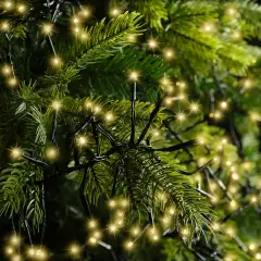 Luci di Natale LED Cluster 3000 LED 28 m Soft Gold - luci