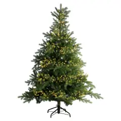 Luci di Natale LED Cluster 3000 LED 28 m Soft Gold - luci