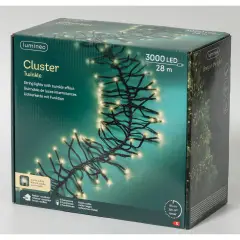 Luci di Natale LED Cluster 3000 LED 28 m 8 Funzioni - luci