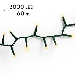 Luci di Natale LED Compatte 3000 LED 60 m 8 Funzioni - luci