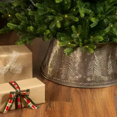 Copri Base Albero di Natale Ferro Bronzo Anticato Ø70 cm - basi albero
