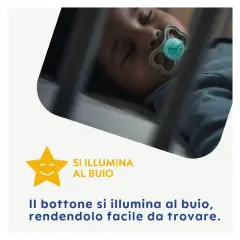 Succhietto Air Night Silicone +6 Mesi Bambino – 2 Pezzi - ciucci
