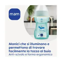 Manici Per Biberon Hold My Cup Day & Night Set 2 Pezzi Rosa E Neutro - biberon e accessori