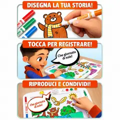 Crayola Story Creator Lavagnetta Parlante Registra Storie - creatività