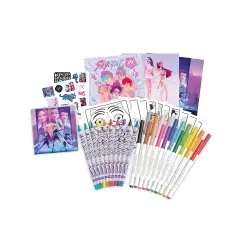 KPop Demon Hunters Maxi Kit Colora & Disegna - creatività