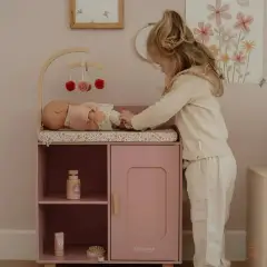 Mobile Fasciatoio per Bambole in Legno FSC Con Accessori Little Dutch - Bambole e accessori