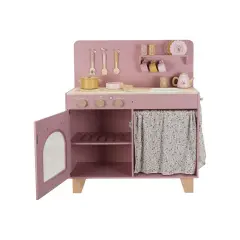 Cucina In Legno Fsc Con Accessori Rosa Little Dutch - Tricicli e primi passi