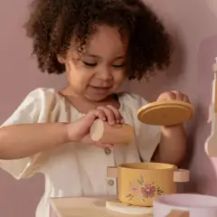 Cucina In Legno Fsc Con Accessori Rosa Little Dutch - Tricicli e primi passi