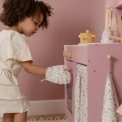 Cucina In Legno Fsc Con Accessori Rosa Little Dutch - Tricicli e primi passi