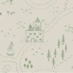 Stokke Lenzuolo con Angoli per Lettino Nighti 60x120 Sage Green Map - lenzuolini