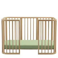 Stokke Lenzuolo con Angoli per Lettino Nighti 60x120 Sage Green - lenzuolini