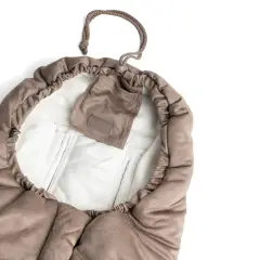 Bamboom Igloo Mini Sacco Invernale per Ovetto e Carrozzina TOG 4.5 Light Chocolate - sacchi termici