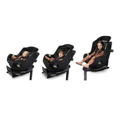 Nuna RELX Wind Seggiolino Auto Girevole Evolutivo 0-4 Anni Caviar - bambini 40-105 cm (0-4 anni)
