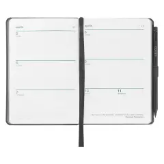 Agenda Comix 12 Mesi Settimanale Medium Nera Texture 2027 - agende