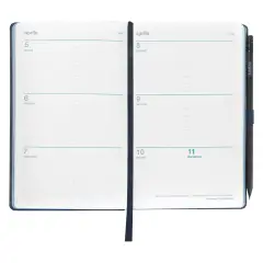 Agenda Comix 2027 Settimanale Large Orizzontale Blu Texture 12 Mesi - agende