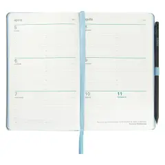 Agenda Comix 2027 12 Mesi Settimanale Large Orizzontale Azzurra - agende