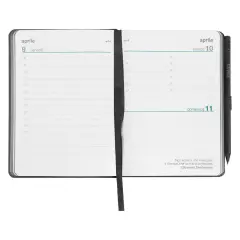 Agenda Comix 2027 Giornaliera Mini Nera Texture 12 Mesi - agende