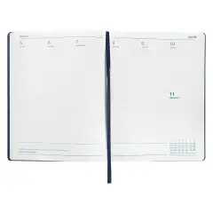 Agenda Comix da Tavolo 2027 Settimanale Verticale Blu Texture - agende