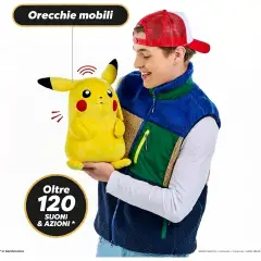 RealFX Pokémon Pikachu Puppetronic, Marionetta 40 cm con 120+ Suoni - action figures ed accessori
