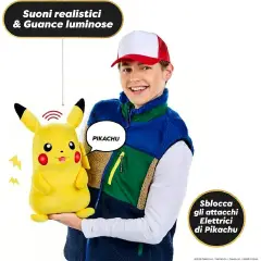 RealFX Pokémon Pikachu Puppetronic, Marionetta 40 cm con 120+ Suoni - action figures ed accessori