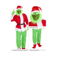 Costume Grinch Adulto Taglia M - abiti adulto